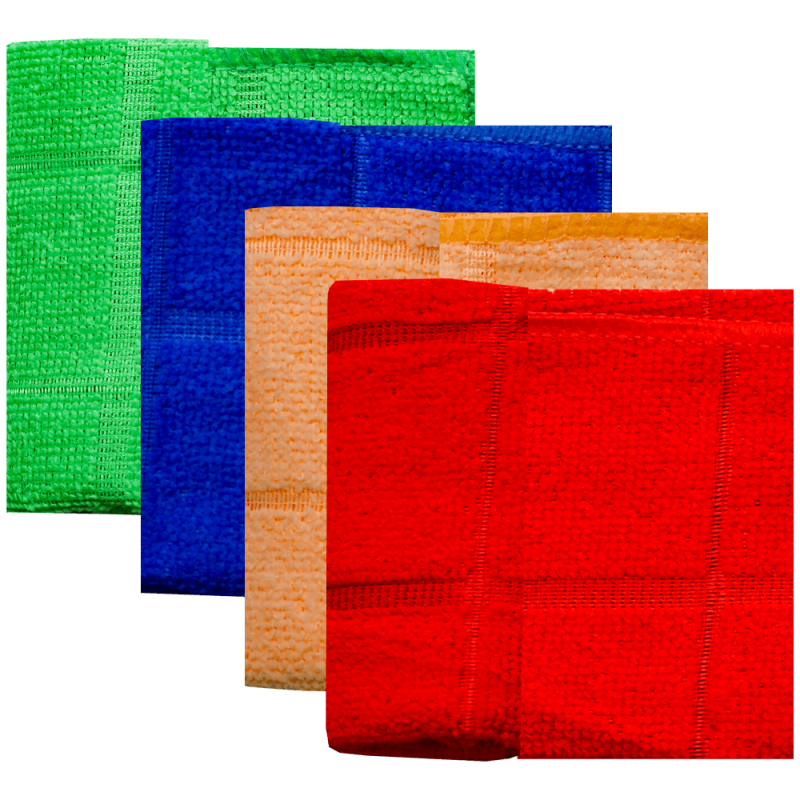 Lavete microfibra multisuprafete 40x40 cm set 4 buc Adison